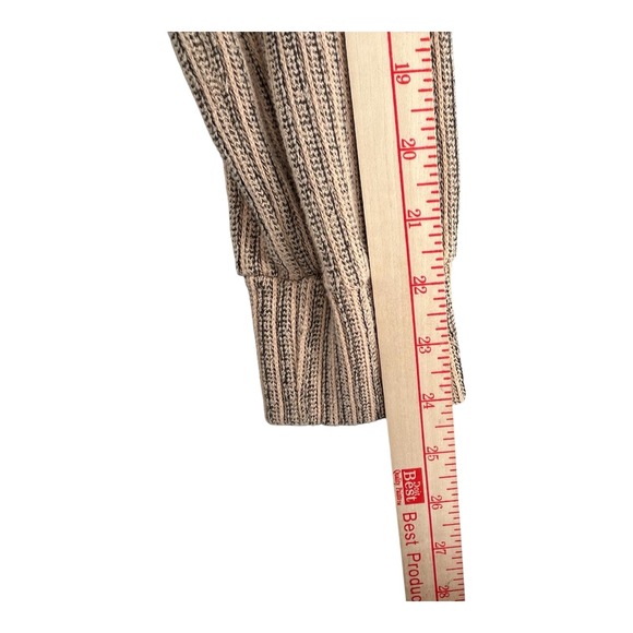 Daytrip Open Front Duster Cardigan Long Sleeve Pockets Ribbed Knit Womens Small - Picture 4 of 7